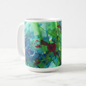 Colorful Abstract acrylArt Coffee-Mok Koffiemok (Voorkant links)