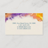 Colorful Abstract Alcohol Boom Visitekaartje (Achterkant)