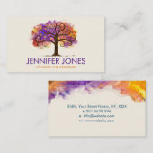 Colorful Abstract Alcohol Boom Visitekaartje (Voorkant / Achterkant)