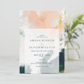 Colorful Abstract All-in-One Weddenschap Kaart (Staand voorkant)