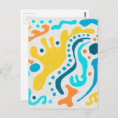 Colorful Abstract Art Briefkaart (Voorkant / Achterkant)