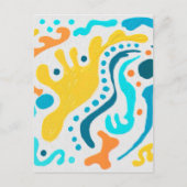 Colorful Abstract Art Briefkaart (Voorkant)