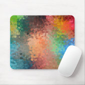 Colorful Abstract Art Elegant Trendy Sjabloon Muismat (Met muis)