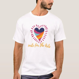 Colorful Abstract Art Heart T-shirt