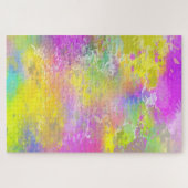 Colorful Abstract Art Jigzaag Puzzle Legpuzzel (Horizontaal)