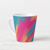 Colorful Abstract Art Latte Mug Latte Mok (Linkerhoek)