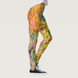 Colorful Abstract Art-Leggings Leggings
