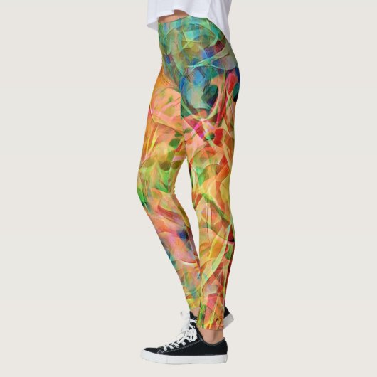 Colorful Abstract Art-Leggings Leggings (Links)