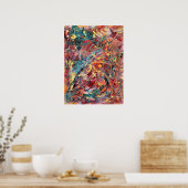 Colorful Abstract Art Print –Ignition No. 1 (Keuken)
