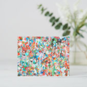 Colorful Abstract Art-Seattle's Gum Wall Postcard Briefkaart (Staand voorkant)