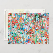 Colorful Abstract Art-Seattle's Gum Wall Postcard Briefkaart (Voorkant / Achterkant)