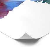 Colorful abstract axolotl silhouet poster (Hoek)