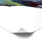 Colorful abstract Bat silhouette Foto Afdruk (Hoek)