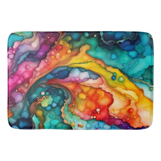 Colorful Abstract Bath Mat (Voorkant)