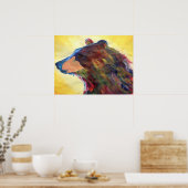 Colorful Abstract Beer Art Poster (Keuken)