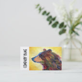 Colorful Abstract Beer Art Visitekaartje (Staand voorkant)