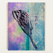Colorful Abstract Bird Art: Vibrant Songbird Planner (Voorkant)