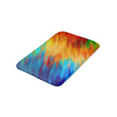 Colorful Abstract Blue Orange Flare Badmat (Gekanteld)