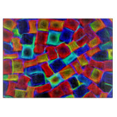 Colorful Abstract Bokeh Blocks Patroon Snijplank (Voorkant)