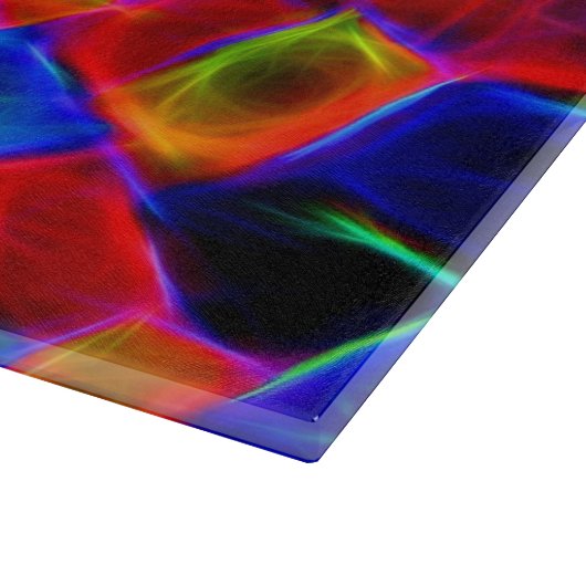 Colorful Abstract Bokeh Blocks Patroon Snijplank (Hoek)