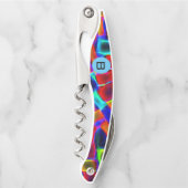 Colorful Abstract Bokeh Blokeh Monogram Kurkentrekker (Voorkant)