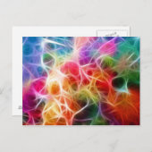 Colorful Abstract Bokeh-verlichtingselektriciteit Briefkaart (Voorkant / Achterkant)