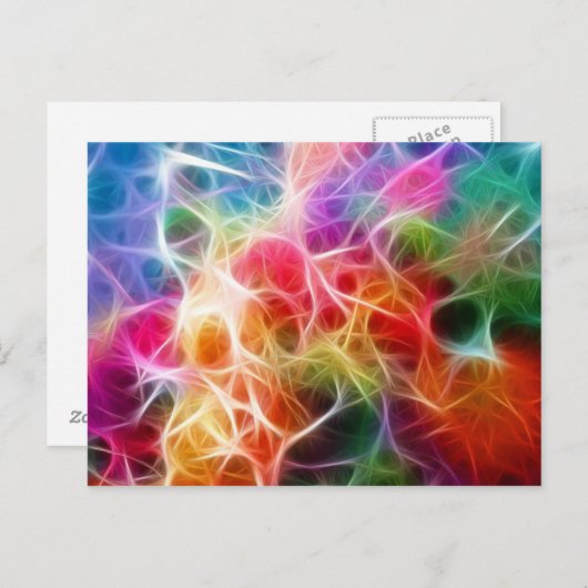 Colorful Abstract Bokeh-verlichtingselektriciteit Briefkaart (Voorkant / Achterkant)