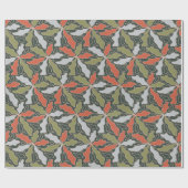 Colorful Abstract Botanical  Cadeaupapier (Vlak)