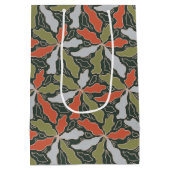 Colorful Abstract Botanical  Medium Cadeauzakje (Achterkant)