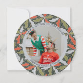 Colorful Abstract Botanical Photo Christmas Feestdagenkaart (Voorkant)