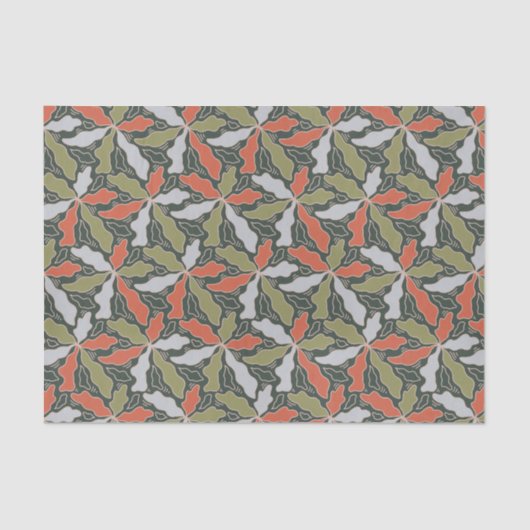 Colorful Abstract Botanical  Tissuepapier (Voorkant)