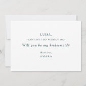 Colorful Abstract Bridesmaid proposal Kaart (Achterkant)