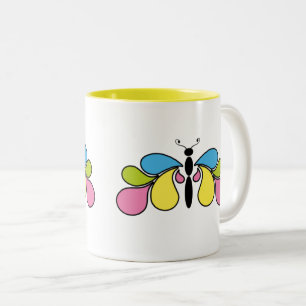 Colorful Abstract Butterfly Coffee Mok