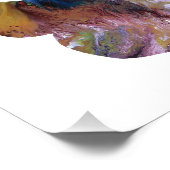 Colorful abstract Butterfly silhouet Foto Afdruk (Hoek)