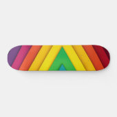 Colorful Abstract Chevron Pattern Persoonlijk Skateboard (Horizontaal)