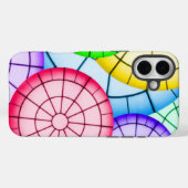 Colorful Abstract Circles Patroon Case-Mate iPhone Case (Achterkant (horizontaal))