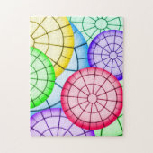 Colorful Abstract Circles Patroon Legpuzzel (Verticaal)
