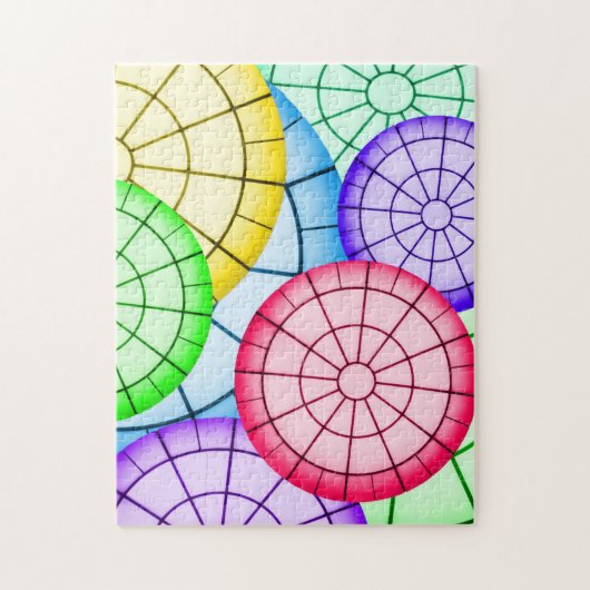 Colorful Abstract Circles Patroon Legpuzzel (Verticaal)