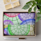 Colorful Abstract Circles Patroon Tissuepapier (Geschenk)