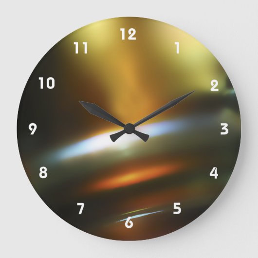 Colorful Abstract Clocks Grote Klok (Voorkant)