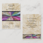 Colorful Abstract Collage Ribbon Visitekaartje (Voorkant / Achterkant)
