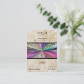 Colorful Abstract Collage Ribbon Visitekaartje (Staand voorkant)