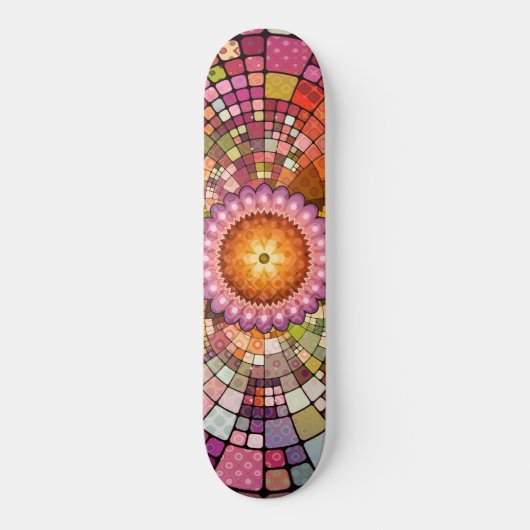 Colorful Abstract Creative Art Mosaic Skateboard (Voorkant)