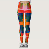 Colorful Abstract Creative Patroon Leggings (Voorkant)