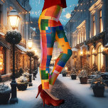 Colorful Abstract Creative Patroon Leggings<br><div class="desc">Leggings met een abstract geometrisch patroon in felle kleuren. U kunt het patroon schalen,  slepen en roteren als u dat wilt. Leuk voor het voorjaar en de feestdagen van de kerst,  want ze kunnen zowel chique als casual worden gedragen.</div>