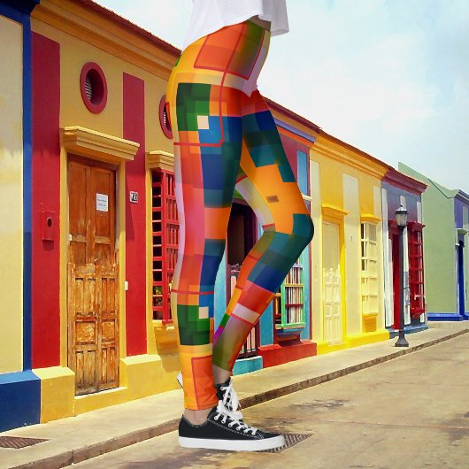 Colorful Abstract Creative Patroon Leggings