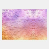 Colorful Abstract Damask Alcohol Ink Waterverf Inpakpapier Vel (Voorkant 2)