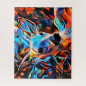 Colorful Abstract Deer Harde Moeilijke uitdaging Legpuzzel (Verticaal)