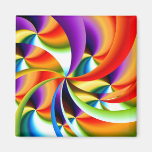 Colorful Abstract Design Magnet
