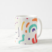 Colorful Abstract Design Mug Koffiemok (Voorkant rechts)
